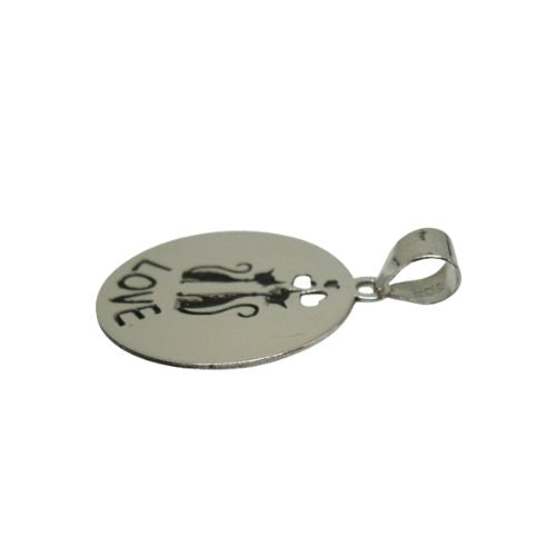 Colgante de plata PAREJA DE GATOS