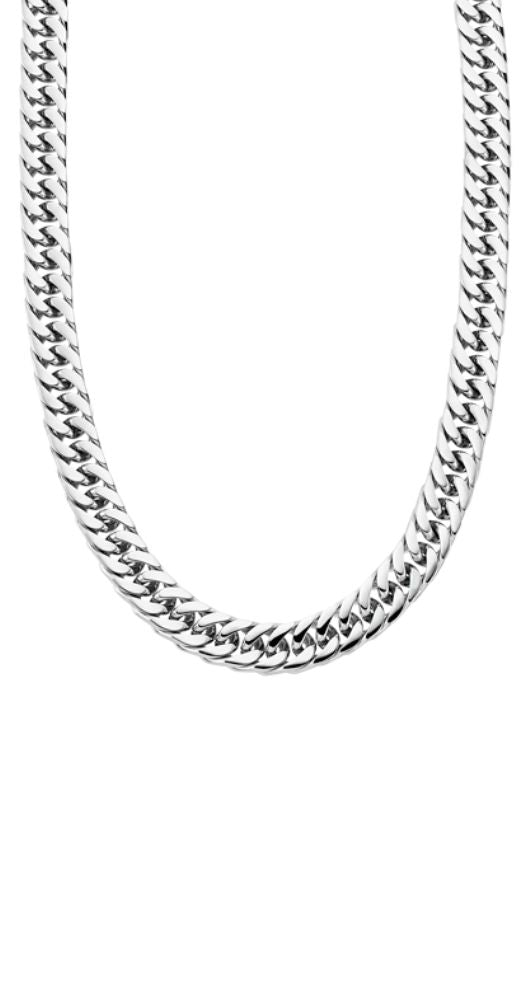 Collar Lotus Style LS1939-1/1 de acero inoxidable, inalterable. El complemento ideal para todos los días. Eslabón tipo barbado, en un ancho de 6,5mm y largo de 50 cm., gracias a un sistema de anillas se puede alargar hasta los 55 cm. Cierre de mosquetón.
