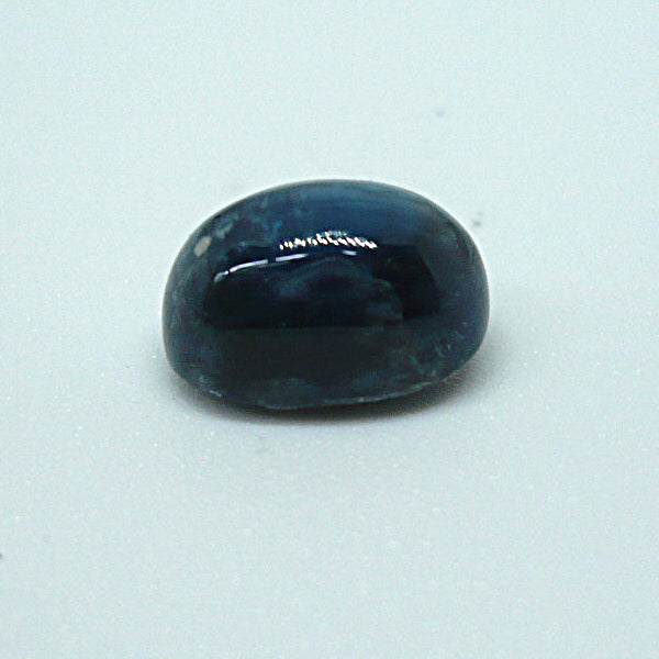 Apatito azul ojo de gato talla cabujón oval