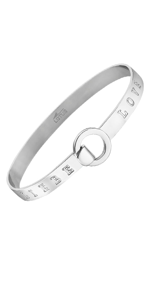 Pulsera Lotus Style LS2025-2/2 unisex, de acero inox, con las inscripciones LOVE, AMORE, AMOUR, AMOR, LIEBE