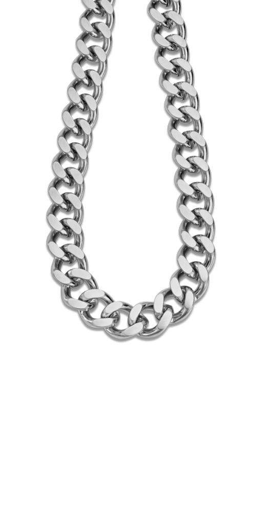 Collar Lotus Style LS2060-1/1 para hombre, con eslabones tipo barbados acabados en mate. Cierre de mosquetón.
