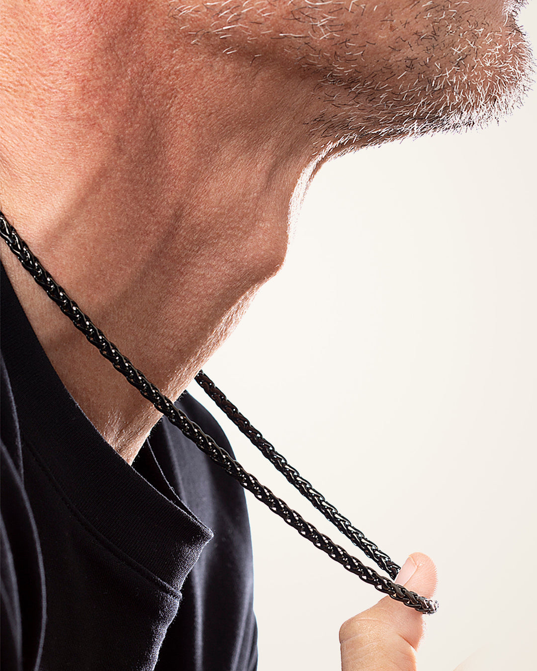 Collar Lotus Style LS2366-1/3 PVD negro