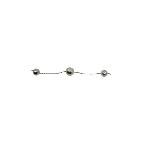 Pulsera de plata con bolas lapidadas