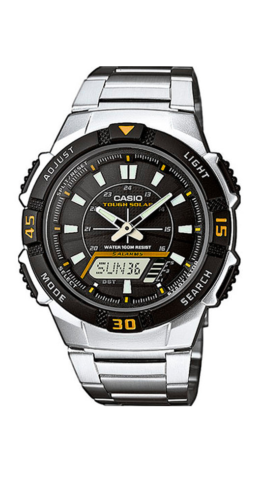 Reloj Casio Collection AQ-S800WD-1EVEF SOLAR, con crono, alarma, cuenta atrás, horario mundial y sumergible.