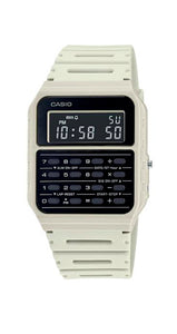 Reloj Casio CA-53WF-8BEF, unisex, con CALCULADORA, crono, alarma, doble horario, calendario automático, formato 12/24 horas, con caja y correa de resina blanca, pila de 5 años y garantía de 2 años.