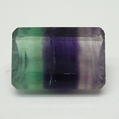 Fluorita tricolor talla rectangular. Origen Brasil