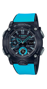 Reloj Casio G-SHOCK GA-2000-1A2ER ana-digi, reforzado con fibra de carbono, a prueba de golpes, crono, alarma, cuenta atrás, hora universal, calendario y sumergible