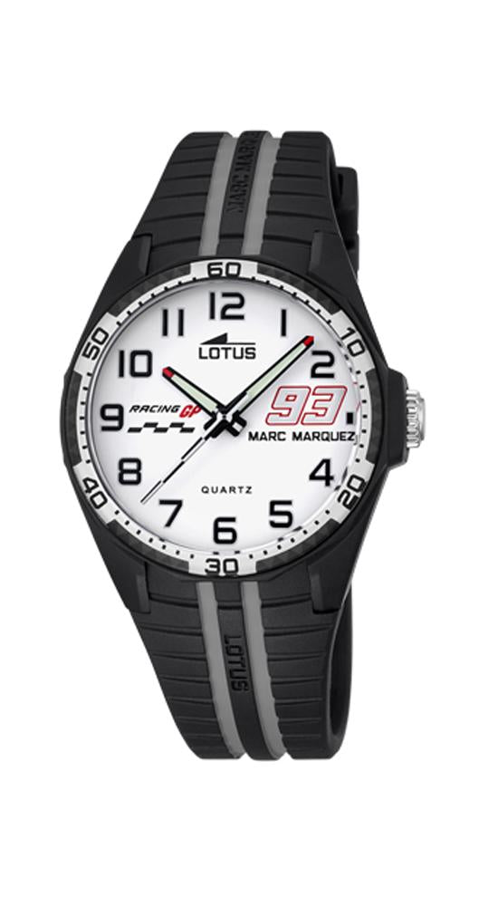 Reloj Lotus L18261/4 de MARC MÁRQUEZ, ideal para el público infantil, con correa de caucho de REGALO, sumergible 50 metros y garantía de 2 años. 