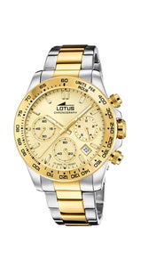 Reloj Lotus L18913/2 para hombre, BICOLOR, con caja y armis de acero inoxidable. Crono y calendario. Sumergible 100 metros. Garantía de 2 años.