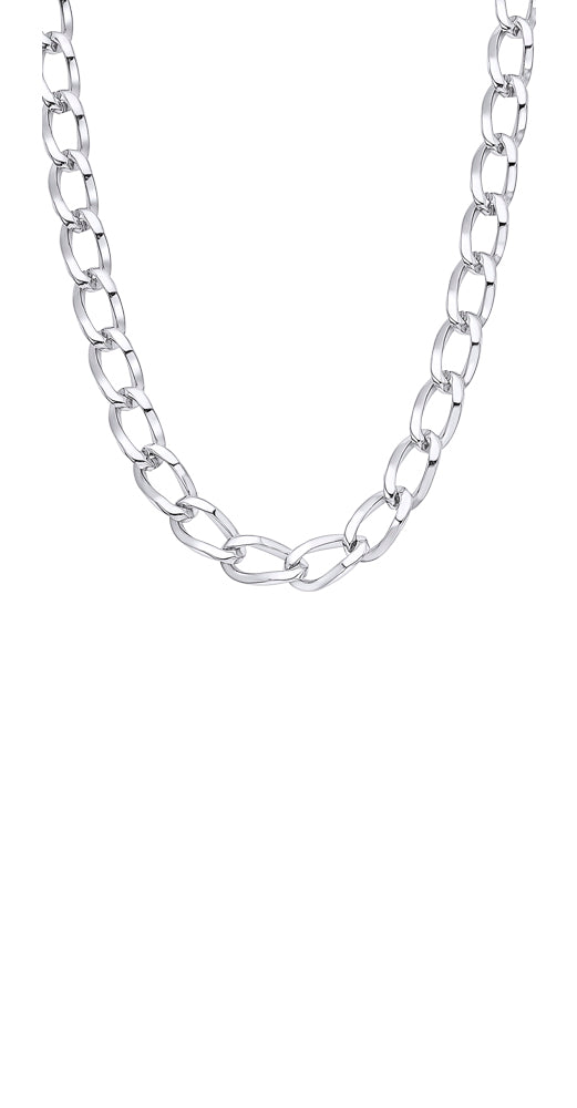 Collar Lotus Style LS2232-1/1, UNISEX, de acero inoxidable con cierre mosquetón y medida regulable.